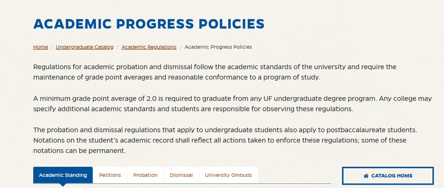 佛罗里达大学成绩要求